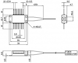 PL-FP-1420-FBG - 1420 нм лазерный диод накачки с ВБР фото 4
