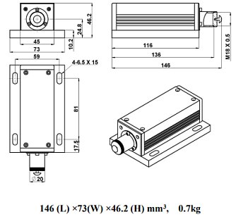 SSP-DLN-830 - диодный лазер с низким уровнем шума фото 1