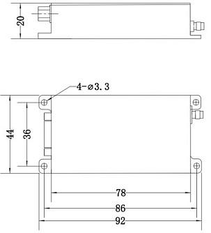 RD1010 - драйвер фиксированной частоты для акустооптических модуляторов фото 1
