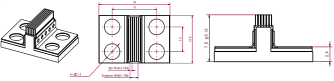 SP-FCLD-H-S3 - компактные горизонтальные лазерные диодные сборки QCW с пиковой мощностью до 1500 Вт, 808-815 нм фото 2