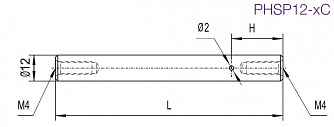 PHSP12-C - стержни для держателей оптики фото 1
