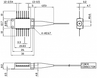 PL-FP-785-FBG - 785 нм лазерный диод накачки с ВБР фото 1