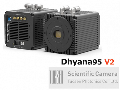 Обновленная серия научных камер Dhyana 95 V2 с высокой квантовой эффективностью от Tucsen Photonics (КНР)