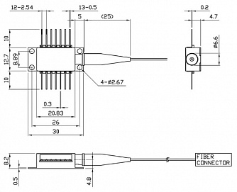 PL-DFB-1593 - 1593 нм DFB лазерный диод фото 3
