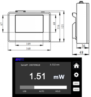 SSP-PD100-UV - высокоточный фотоэлектрический измеритель мощности лазерного излучения фото 2