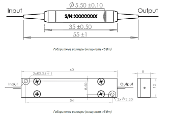 ISO-1310 - оптоволоконный изолятор 1310 нм фото 2