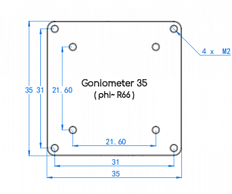 Goniometer35-phi - Моторизированные пьезоэлектрические гониометры фото 1