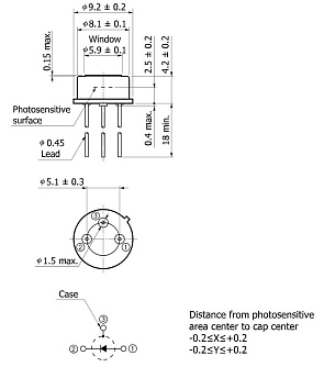 PL-C-B-AD - InGaAs PIN фотодиоды с расширенным спектральным диапазоном фото 1