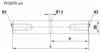 PHSP6-A - стержни для держателей оптики фото 1