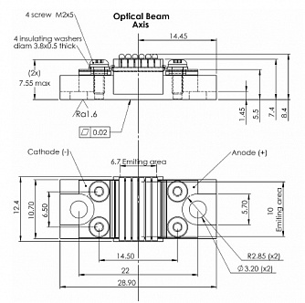 QD-Q1yzz-BSO - вертикальные сборки (стеки) лазерных диодов фото 1
