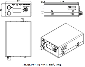SSP-405-D-FC - диодный лазер для рамановской спектроскопии фото 2