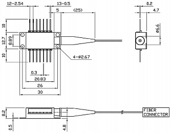 PL-DFB-1312 - 1312 нм DFB лазерный диод фото 6