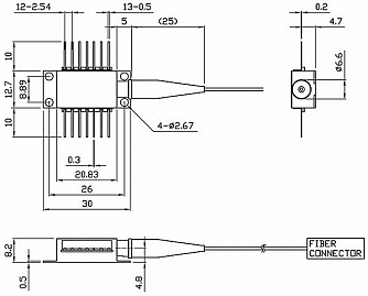 PL-DFB-1614.2 - 1614,2 нм DFB лазерный диод фото 3