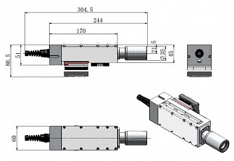 SSP-FLM-355 - импульсный твердотельный лазер с модуляцией добротности фото 1