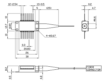 PL-FP-830-FBG - 830 нм высокомощные FP лазерные диоды фото 1