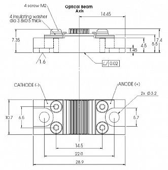 QD-Q4yzz-BS - вертикальные сборки (стеки) лазерных диодов фото 1