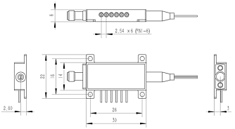 AM40L - 1550 нм 40 ГГц амплитудный модулятор фото 1