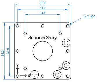 Scanner35-xy - Сканирующие пьезоэлектрические столики фото 1