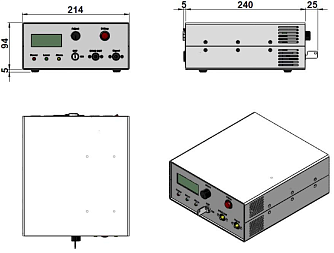 SSP-NSQ-EO-213-RS - импульсный твердотельный лазер с электрооптической модуляцией добротности фото 2