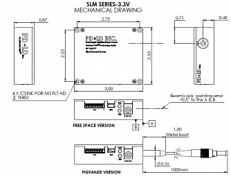 SLM-780 - диодный лазер на объемных брэгговских решетках (VBG) фото 1