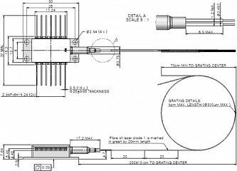 DCL96 - лазерный диод накачки 974 нм с двумя чипами фото 1