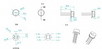 PL-DFB-1850-TO39 - 1850 нм DFB лазерный диод фото 5