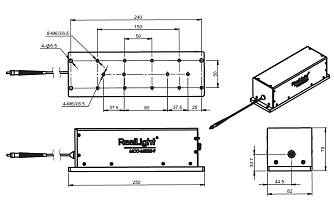  MCO-355-02-01 - микрочиповый лазер с волоконным выводом фото 4