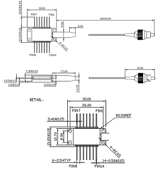 PL-NL-1550 - 1550 нм лазерный диод с узкой шириной линии фото 5