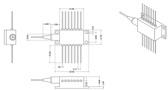 PL-FP-488 - 488 нм FP лазерный диод фото 2