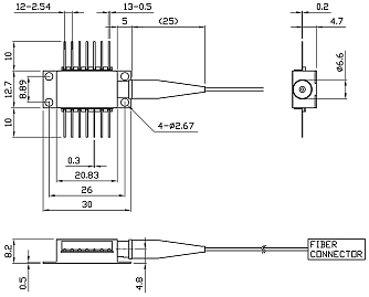 PL-NL-1572 - 1572 нм лазерный диод с узкой шириной линии фото 3