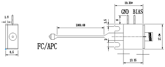 WOERBPL1315B40 - СВЧ фотодиод с полосой пропускания до 40 ГГц фото 1