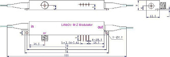 CAS-A-08-10 - 850 нм 10 ГГц амплитудный модулятор фото 2