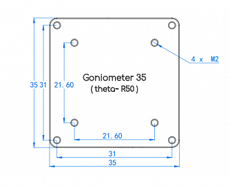 Goniometer35-theta - Моторизированные пьезоэлектрические гониометры фото 1