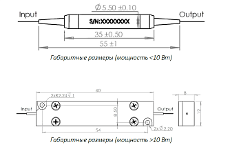 ISO-1550 - оптоволоконный изолятор 1550 нм фото 2