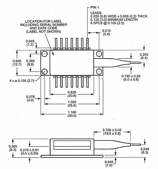 1622A/B - CWDM ITU лазерные диоды в 14-pin корпусах  фото 1