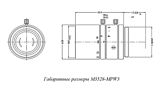 M-MPW3 - объективы для машинного зрения с фиксированным фокусным расстоянием фото 3