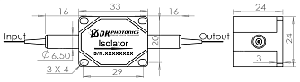 ISO-532 - TGG оптоволоконный изолятор 532 нм фото 1