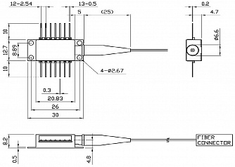 PL-DFB-1083 - 1083 нм DFB лазерный диод фото 3
