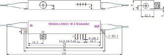 CAS-A-10-10 - 1064 нм 10 ГГц амплитудный модулятор фото 2