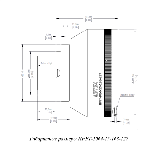 HPFT-1064 - F-Theta объективы для машинного зрения фото 2