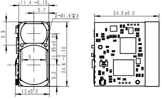 SP-RF-905-12-800-F - компактный дальномер на 905 нм для дальности до 1,2 км с частотой 800 Гц фото 2