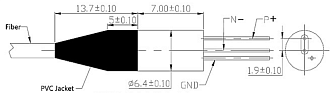 PL-1700-IG-AR00XX - InGaAs PIN фотодиоды с волоконным вводом фото 2