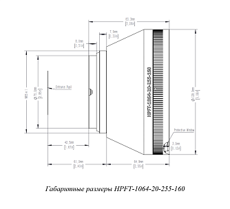 HPFT-1064 - F-Theta объективы для машинного зрения фото 4