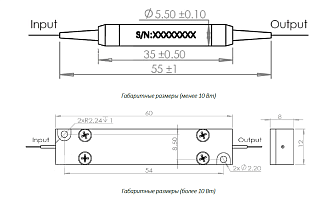 ISO-1480 - оптоволоконный изолятор 1480 нм фото 1