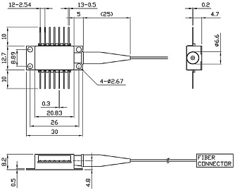 PL-DFB-1700 - 1700 нм DFB лазерный диод фото 4