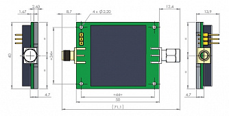 DR-VE-0.1-MO - низкочастотный модуль ВЧ драйвера электрооптического модулятора фото 1