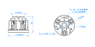 Free3D.ZTxTy.100 - трехосевые пьезоэлектрические столики фото 2