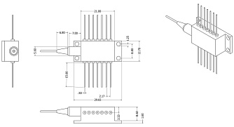 PL-FP-450 - 450 нм FP лазерный диод фото 2