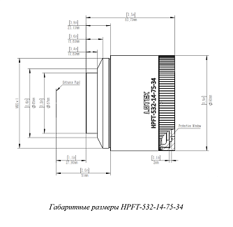HPFT-532 - F-Theta объективы для машинного зрения фото 2