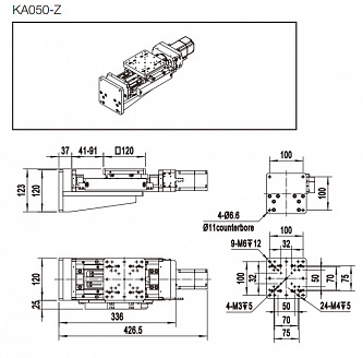 KAxx-Z - высокоточные вертикальные моторизированные трансляторы  фото 1